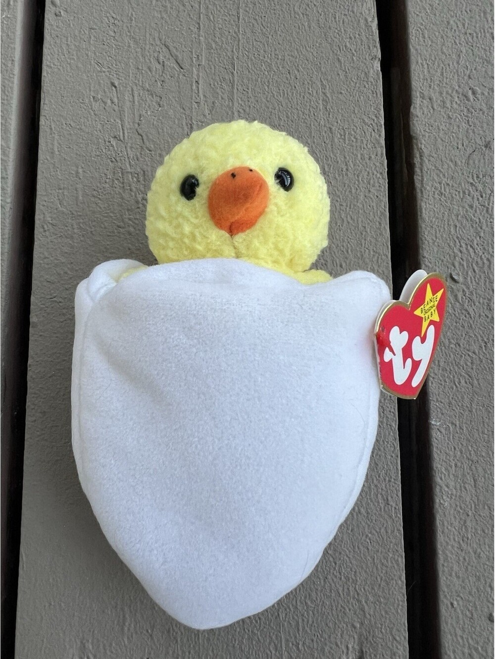 TY Beanie Baby EGGBERT the Egg & Chick Plush (6 inches )
